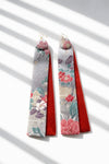 Hirari ( Floral & Red )  kimono earrings